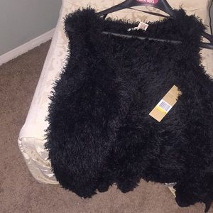 DKNY Jeans Black Sweater Vest